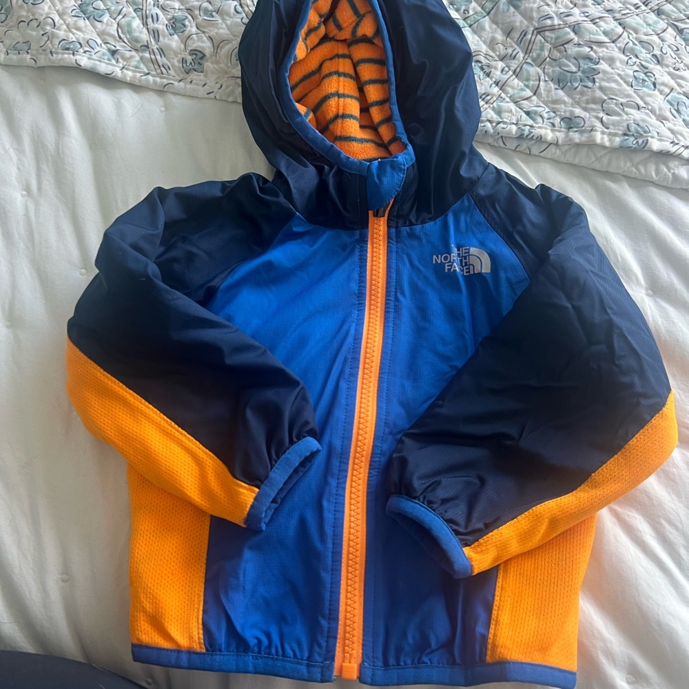 The North Face Vibrant Blue and Orange Jacket